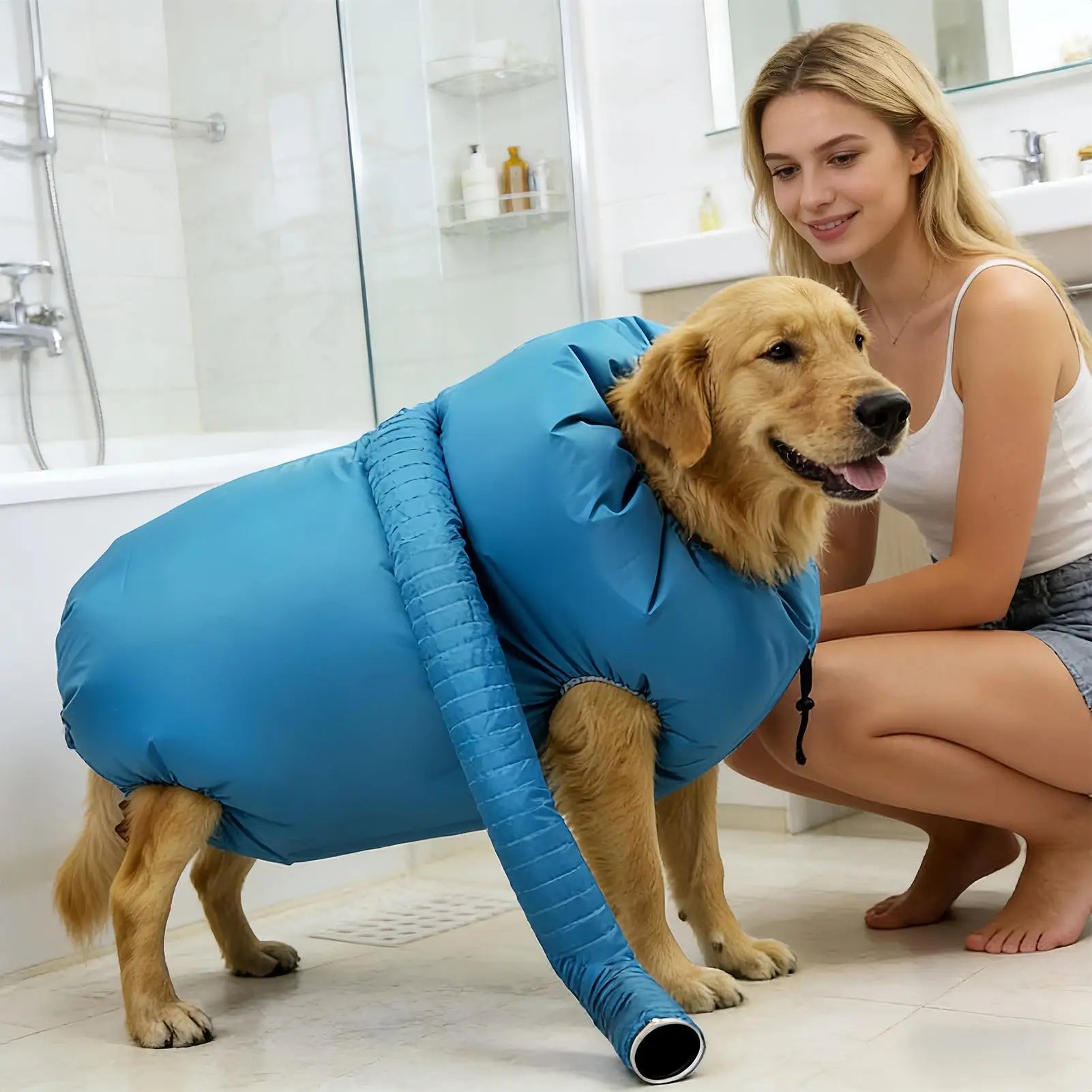Folding Dog Hair Dryer Portable Pet Drying Bag Efficient Dogs Hair Dryers Blow Bag Cat Dryer Winter Pets Cleaning Accessories