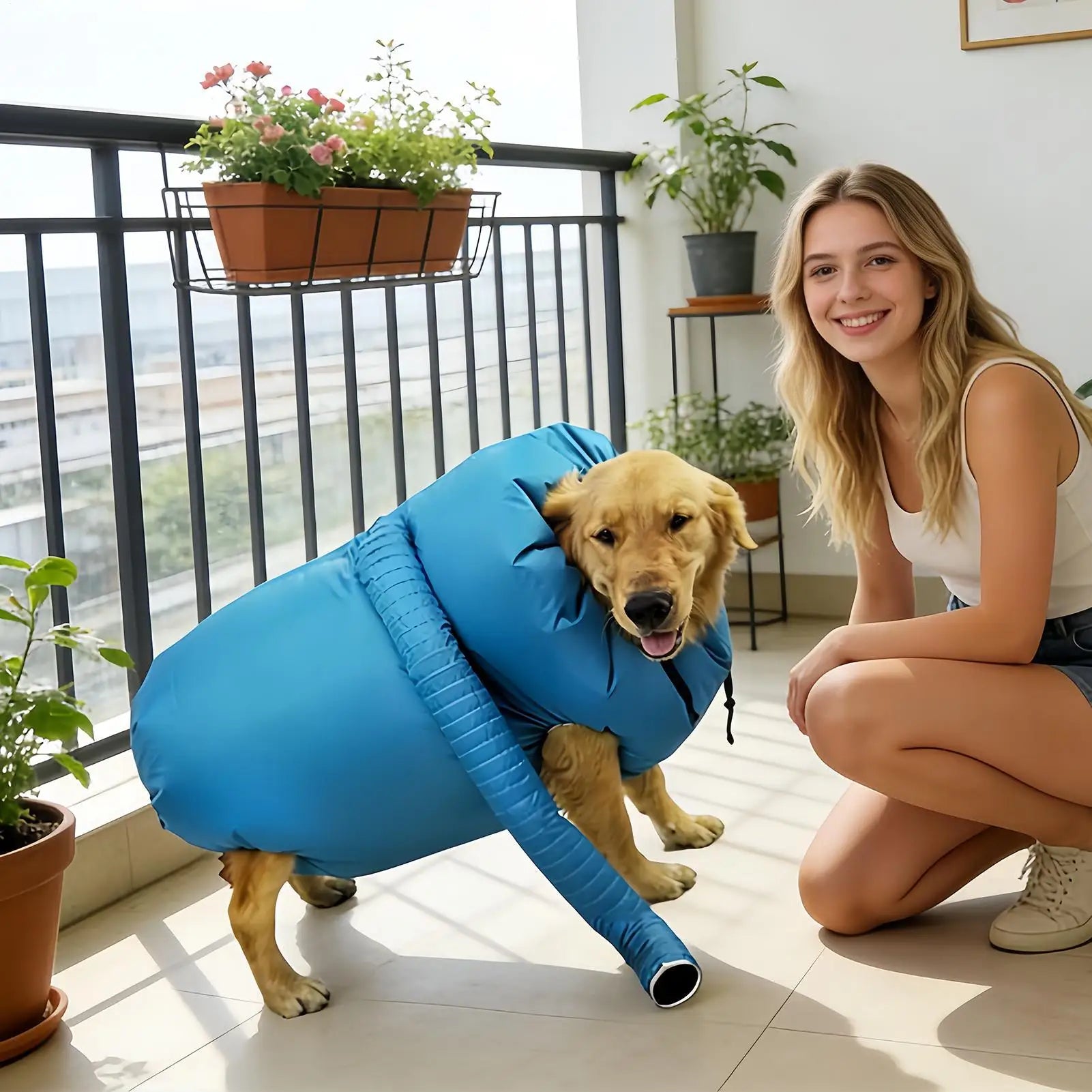 Folding Dog Hair Dryer Portable Pet Drying Bag Efficient Dogs Hair Dryers Blow Bag Cat Dryer Winter Pets Cleaning Accessories