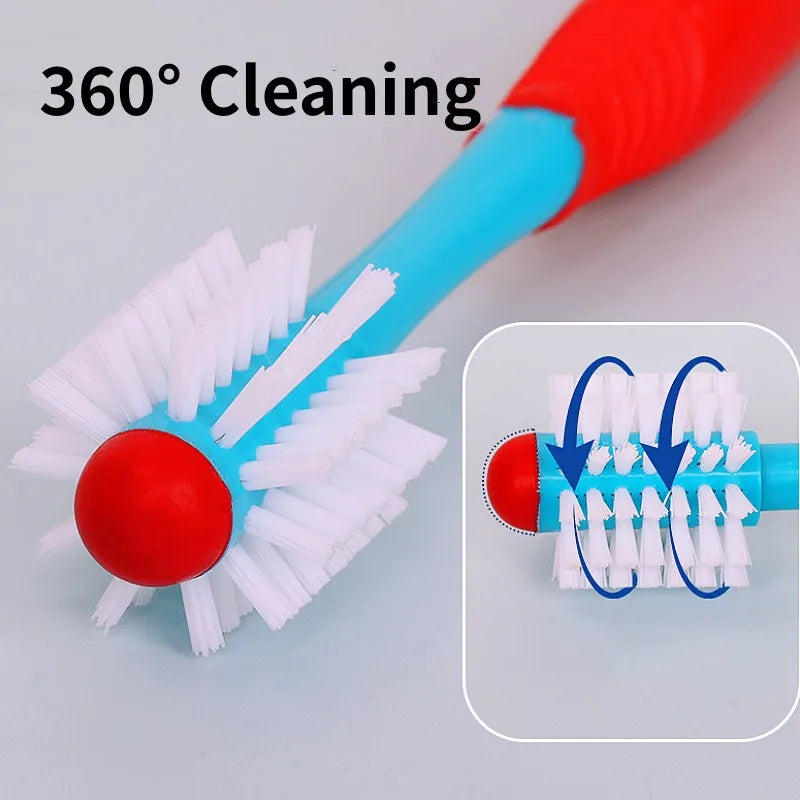 Dog Toothbrush Double Head Pet Toothbrush Oral Care Dog Teeth Cleaning Cat Toothbrush Soft Hair 360 Cleaning Brush Pet Supplies